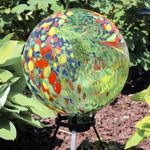 Sunnydaze 10" Glass Gazing Ball for Garden (2 Count)