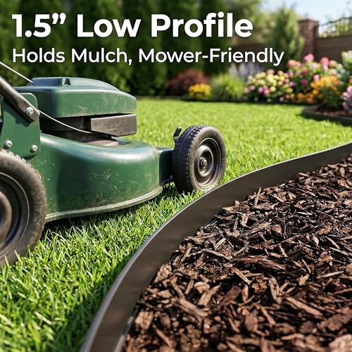 1.5" x80' Landscape Edging Kit with 100 Spikes (102 Count)