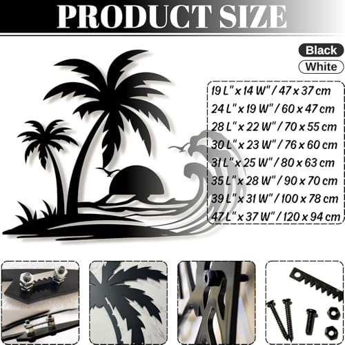 Palm Tree Metal Wall Art