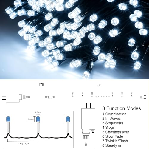 66ft Christmas Decorative Mini Lights (66 Foot)