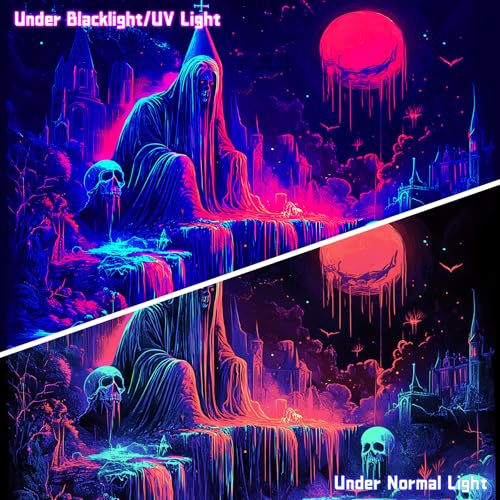UV Reactive Halloween Tapestry
