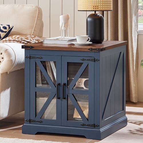 24'' End Table with Charger for Living Room