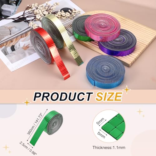 5x5mm Self Adhesive Mirrors Mosaic Tiles (3600 Count)