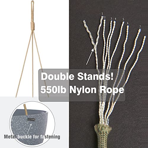 13 Inch 2 Pack Large Hanging Planters for Indoor Outdoor Plants (2 Count)