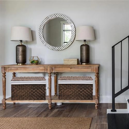 Wicker Storage Basket with Lid