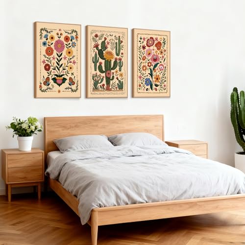 Vintage Flower Wall Art Canvas
