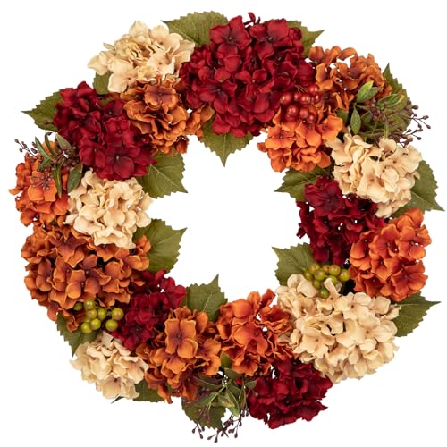 Autumn Hydrangea Wreath