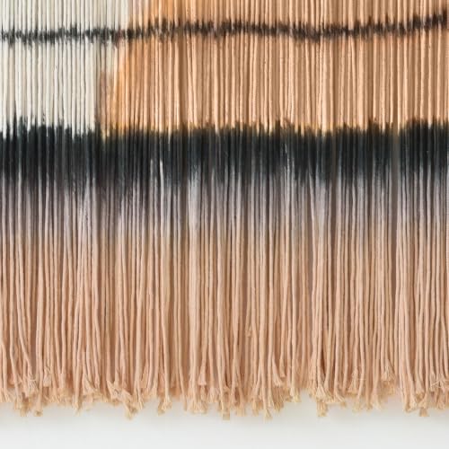 Macrame Wall Hanging Dip Dye Sunset Boho Wall Decor Fiber Art 57" W*35" L