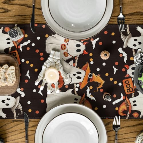 210 GSM Halloween Table Runner Home Party Decor 13x72 Inch