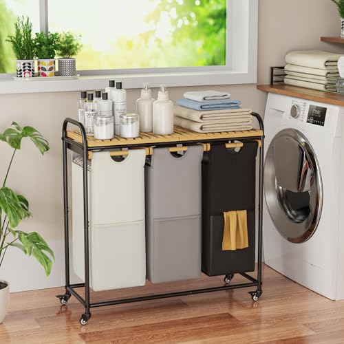 Laundry Hampers 3 Section