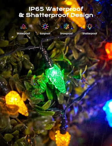 Solar Operated C6 Strawberry String Lights