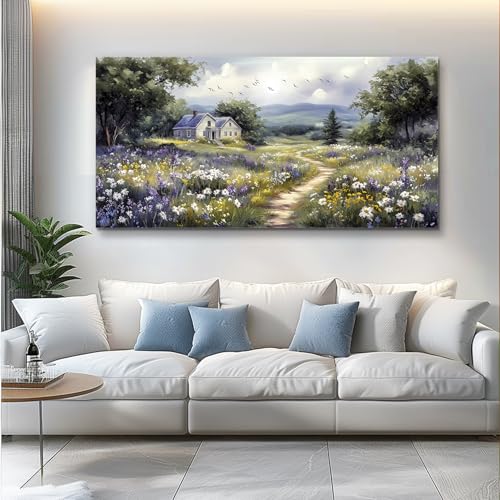 Canvas Wall Art For Living Room Large Wall Decor For Office Bedroom Decorations Garden Painting Artwork Room Wall Mural Aesthetic Home Decor 30x60 In
