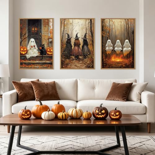 Framed Halloween Canvas Wall Art