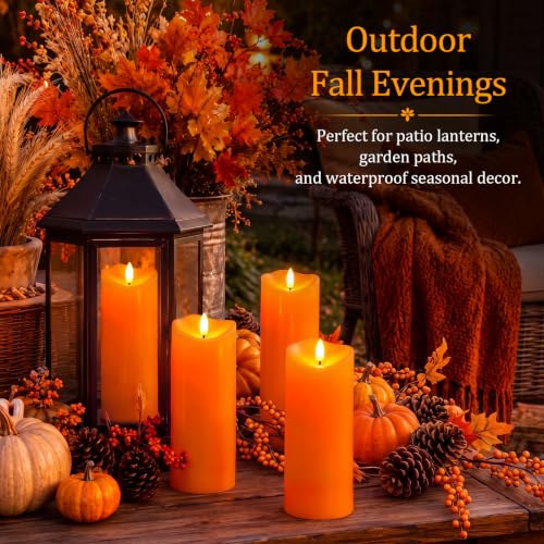 Halloween Orange Waterproof LED Candles