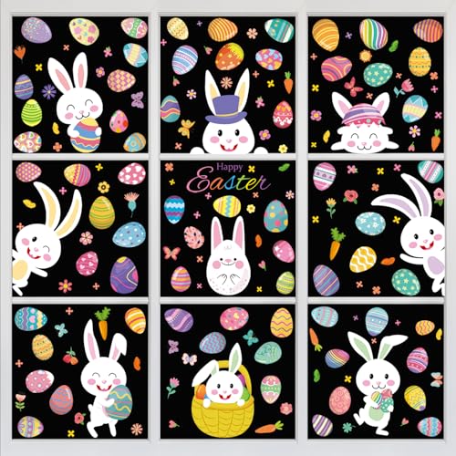 184 PCS Easter Window Clings (12 Count)