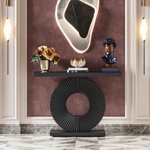 Modern Console Table with Geometric Base
