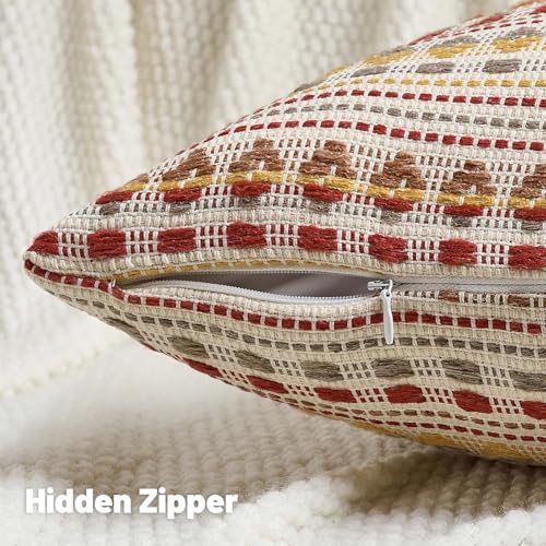 Pack of 2 Boho Throw Pillow Covers 12x20 Inch (2 Count)