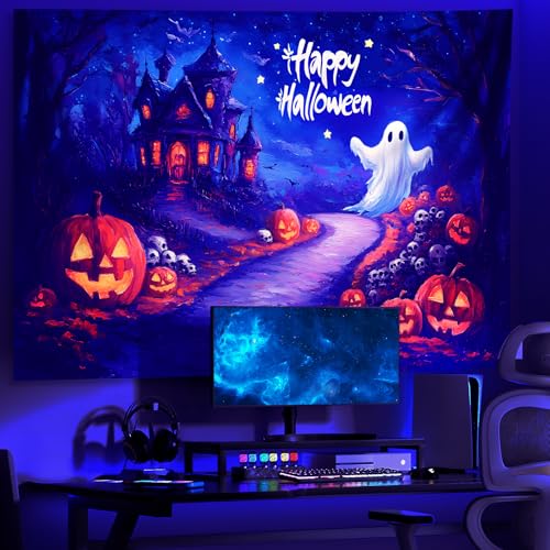 UV Reactive Halloween Tapestry