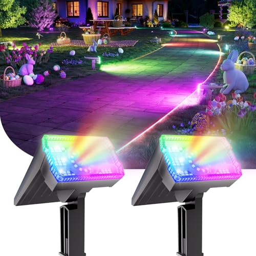 Solar Spot Lights Outdoor (2 Count)