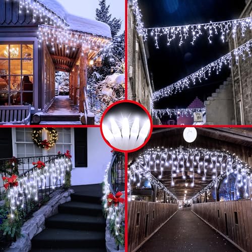 810 LED 82FT Christmas Icicle Lights
