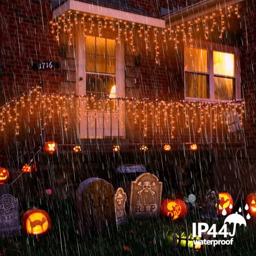 Orange Lights for Halloween (66 Foot)