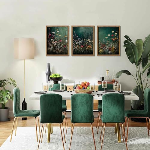 Vintage Wildflower Wall Art Set of 3 (3 Count)