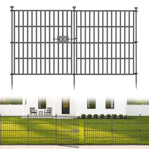 No Dig Garden Fence Outdoor for Yard (400 Sq Ft)