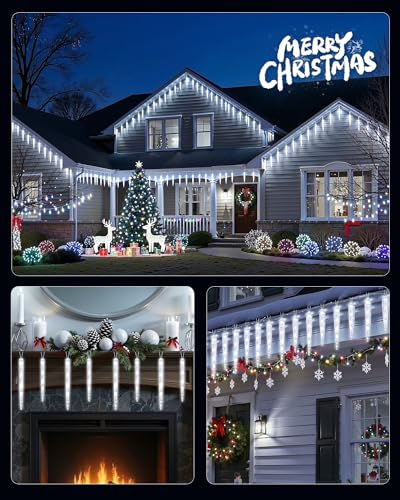 Icicle Lights Outdoor with Remote (200 Count)