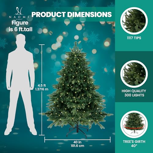 Cynthia 4.5ft Artificial Prelit Christmas Tree