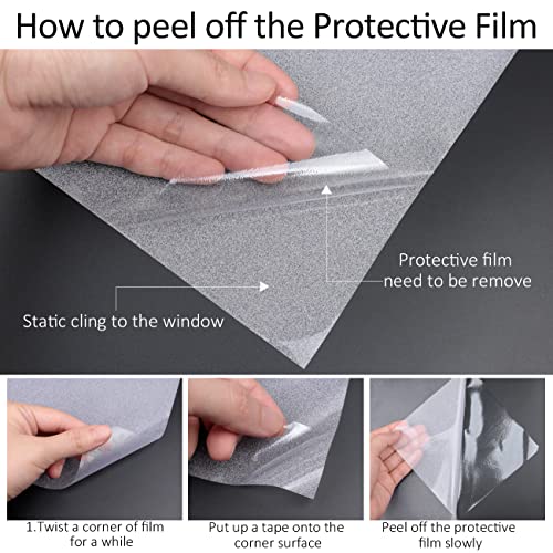 Frosted Glass Window Privacy Film (9.47 Sq Ft)
