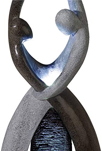 Dancing Couple 57" High Modern Outdoor Indoor Large Fountain with LED Light