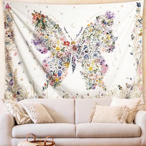 Butterfly Tapestry Wall Hanging Cute