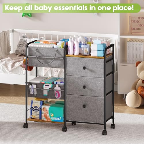 2In1 Baby Diaper Caddy Organizer and Storage