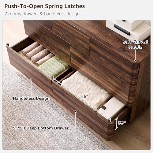 Modern 7 Drawer Dresser for Bedroom