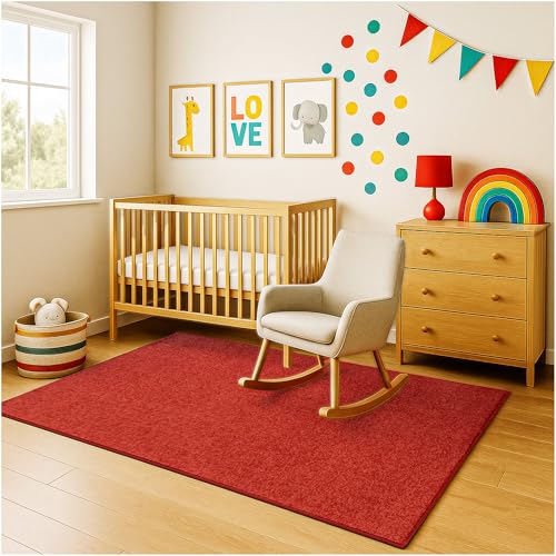 Soft & Colorful 6' x 8' Kids Classroom Area Rug