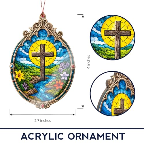 Nativity Cross Christmas Ornament 2026