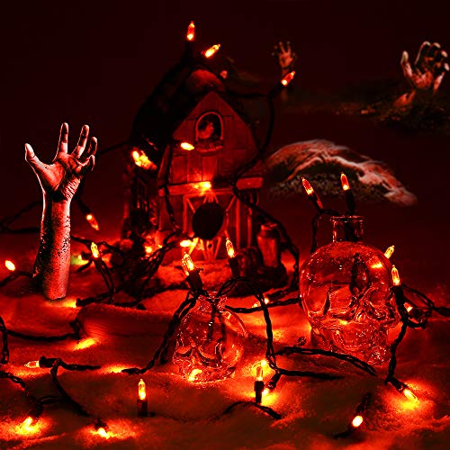 Orange Halloween String Lights Connectable (33 Foot)