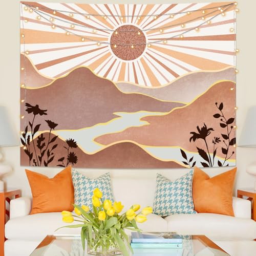 Boho Sun Tapestry Sunset Wall Tapestry