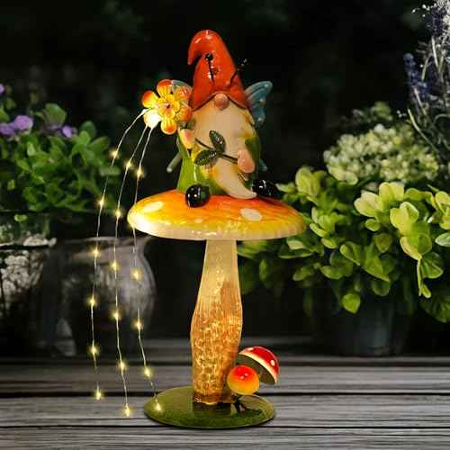 Solar Garden Gnome Figurine