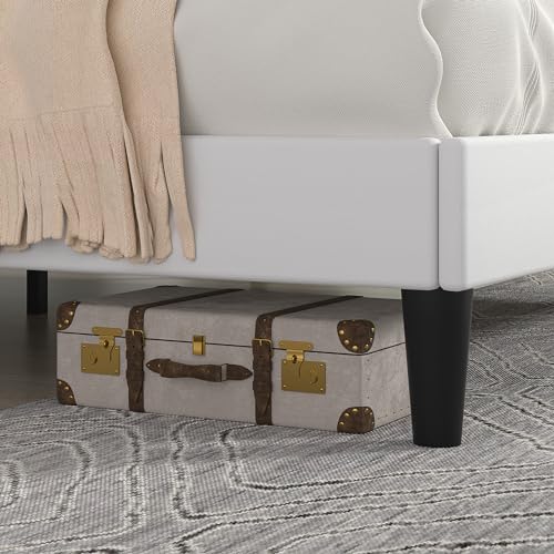 Full Size Bed Frame with Upholstered Headboard
