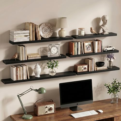 12 Inch Floating Shelves Wall Mounted for Display (2 Count)
