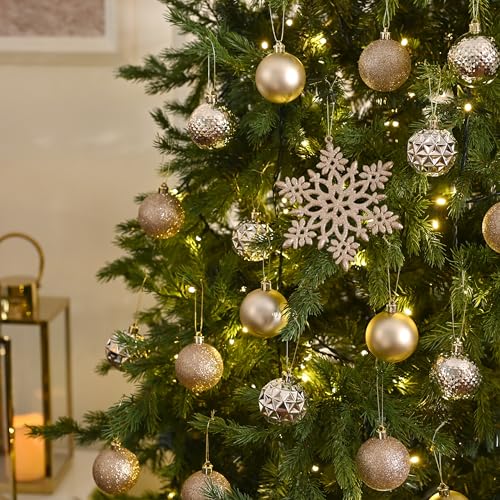 50ct Christmas Tree Decorations Ball Ornaments 2 Inches (50 Count)