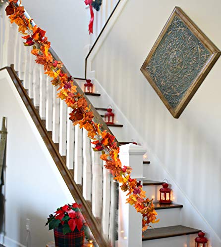 2 Pack Fall Garland Maple Leaf