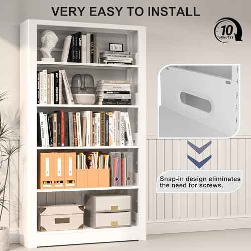 White Bookshelf