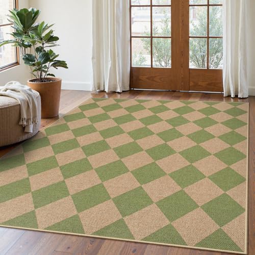 Checkered Easy Jute 5x7 Area Rug (34.77 Count)
