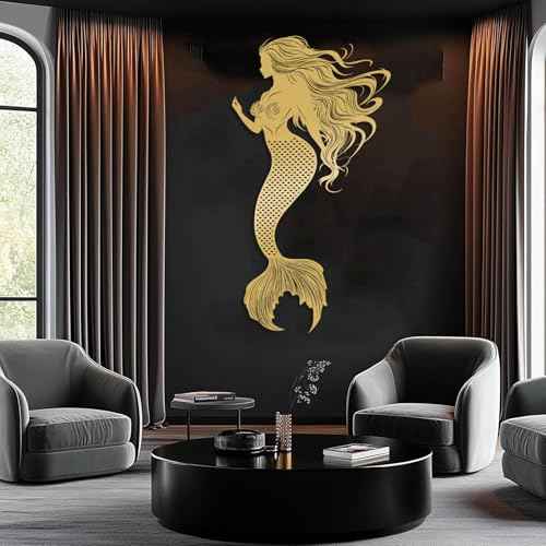 Metal Mermaid Wall Decor