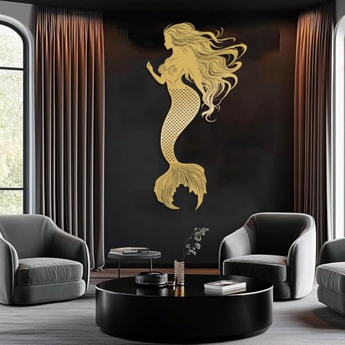 Metal Mermaid Wall Decor