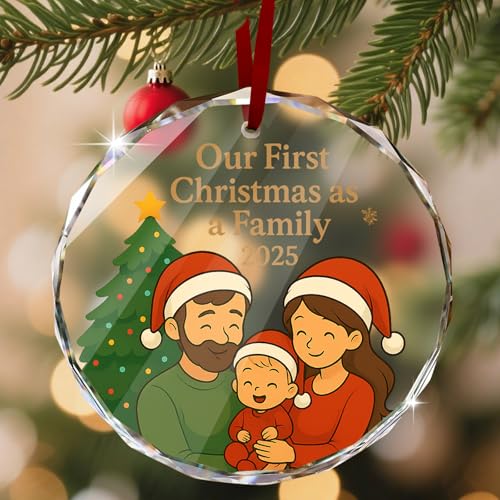 Custom Christmas Ornament Glass