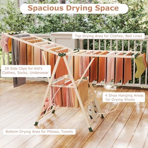 Foldable Metal Clothes Drying Rack