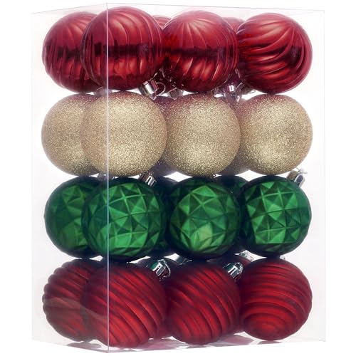 24ct Christmas Ornaments Tree Decorations Set 2.36 Inch (24 Count)
